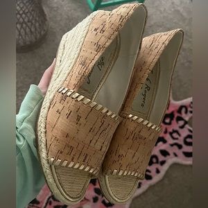 Size 6 Jack Rogers Wedges EUC